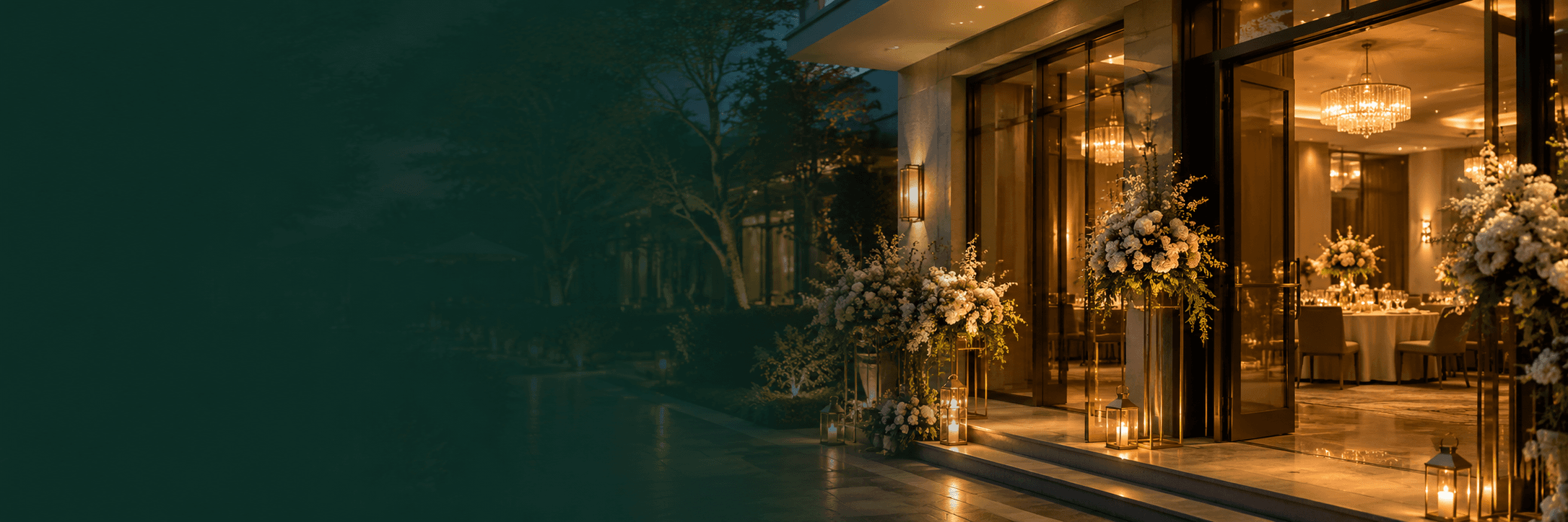 Evening celebration in the Wanaguru Hotel garden